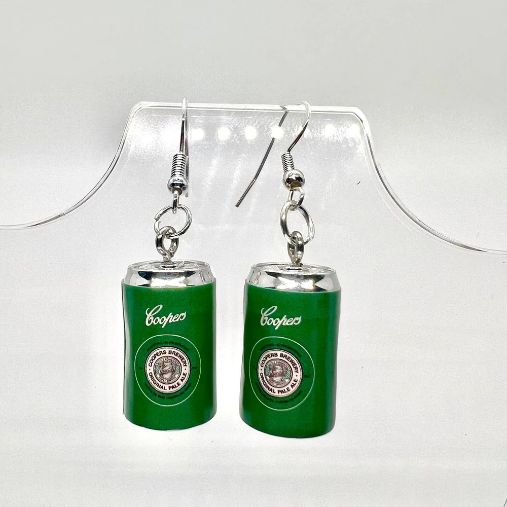Beer Earrings - Coopers Brewery Earrings - Brewery Earrings - Alcohol Earrings